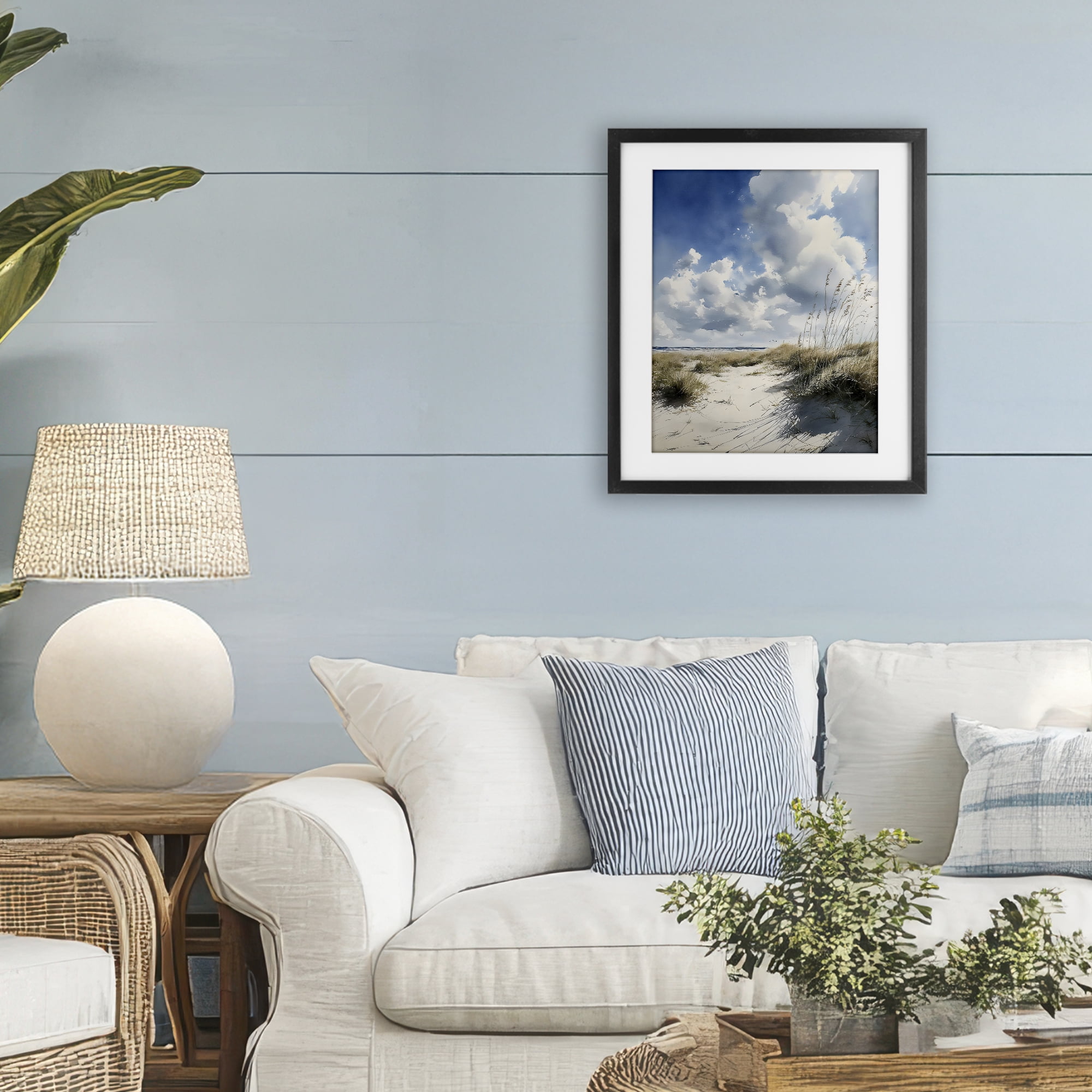 Stupell Industries Dunes In The Sunshine Black Framed Print Under Glass, design by Franklyn Gregory