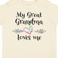 thumbnail image 4 of Inktastic My Great Grandma Loves Me Heart Great Grandchild Boys or Girls Toddler T-Shirt, 4 of 5
