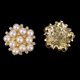thumbnail image 3 of 5 Piezas Artesanales de de Cristal Rhinestone Botón Flor Flatback Adorno, 3 of 8