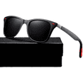 thumbnail image 2 of Gafas De Sol Deportivas Polarizadas Anti-uv De Hombre Negras Malubero Tratamiento de la lente Clásica, 2 of 3