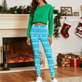 thumbnail image 5 of Meichang Christmas Leggings for Women Holiday Striped Print High Waisted Workout Yoga Pants Xmas Stretchy Gym Leggings, 5 of 10