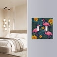 thumbnail image 4 of Yayeee Toggle Light Switch Wall Plate 2-Gang 4.56"x4.48" Decorative Outlet Cover, Yellow Floral Flamingo, 4 of 7