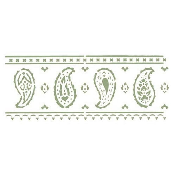 Large Paisley Wall Stencil SKU #3243 by Designer Stencils
