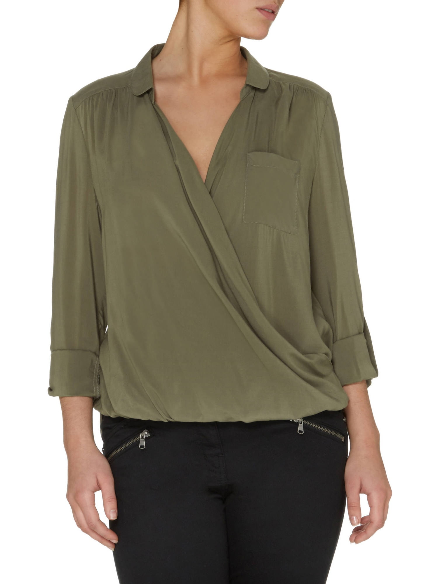 UK Women's Wrap Blouse