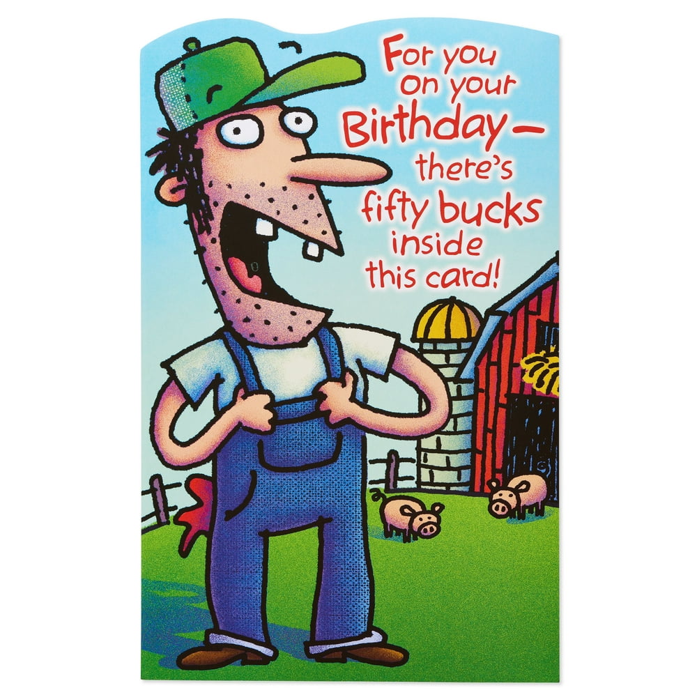 American Greetings Funny Fifty Bucks Birthday Card