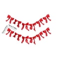 thumbnail image 3 of Feledorashia Bow Ribbon Garland, Party Bunting Decoration, Streamer for Wedding Birthday Shower Anniversary Wall Backdrop Table and Decor, Preassembled Fabric Bows with Continuous Cord and Shape, 3 of 6