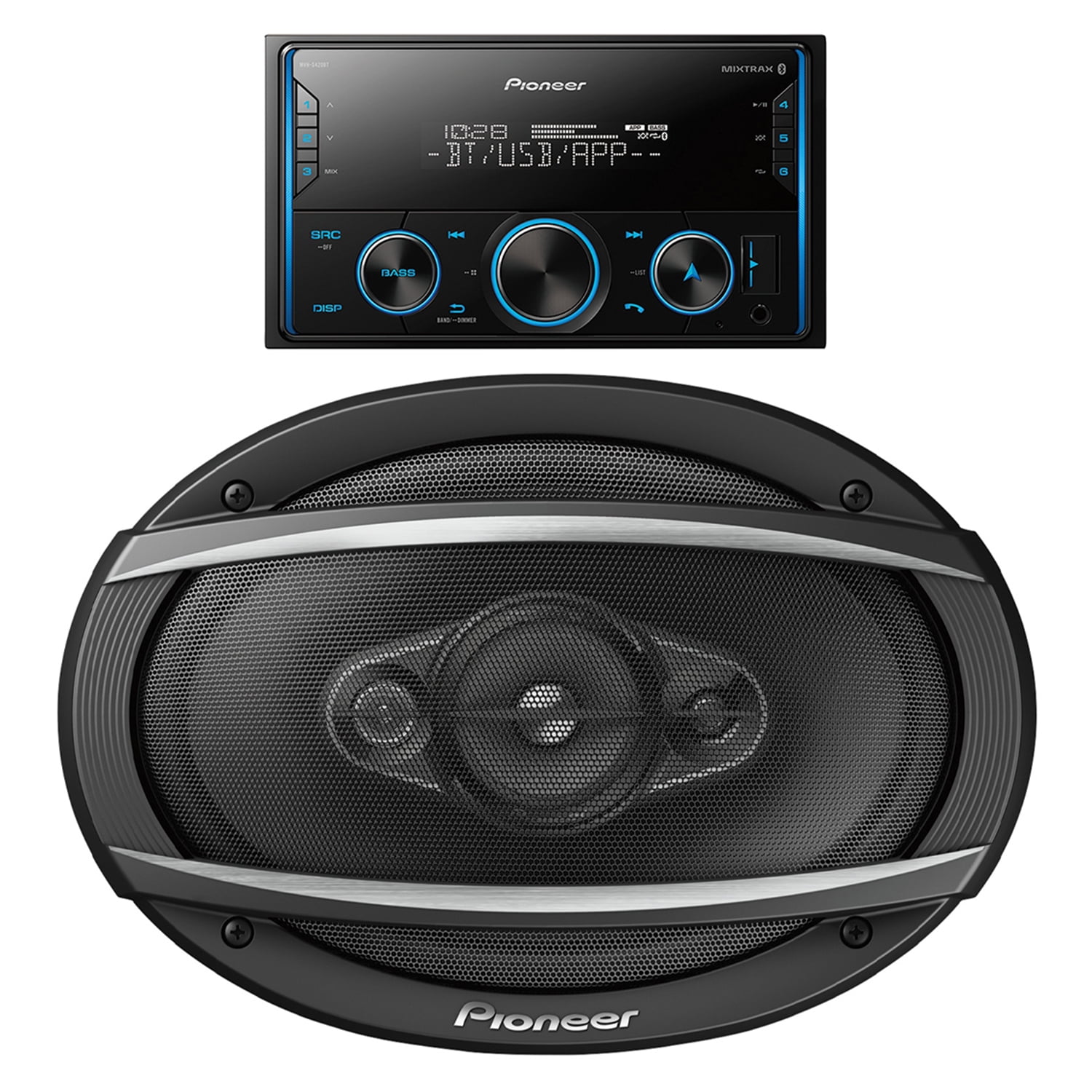 Pioneer MVH-S420BT Double-DIN In-Dash Digital Media Receiver with ...