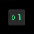 thumbnail image 3 of Home Office Night Glow 0-9 Number Sticker Glowing Numerical Cabinet Drawer Removable Decal Bathroom Luminous Adhesive Decoration Green Small, 3 of 7