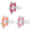 Coral/Light Pink/Pink, variant on Dr. Brown's Advantage Lightweight One-Piece Silicone Baby Pacifier, Fully Symmetrical Soother, Neutral, 6-18m, BPA Free, 3 Pack