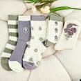 thumbnail image 5 of YooGuoGuo Womens Ankle Cute Socks Cotton Thin Breathable Casual Socks for Women Novelty Funny Flower Dress Socks 5 Pack, 5 of 7