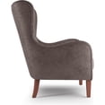 thumbnail image 4 of Pemberly Row Modern / Contemporary Wingback Chair Espresso Brown, 4 of 6