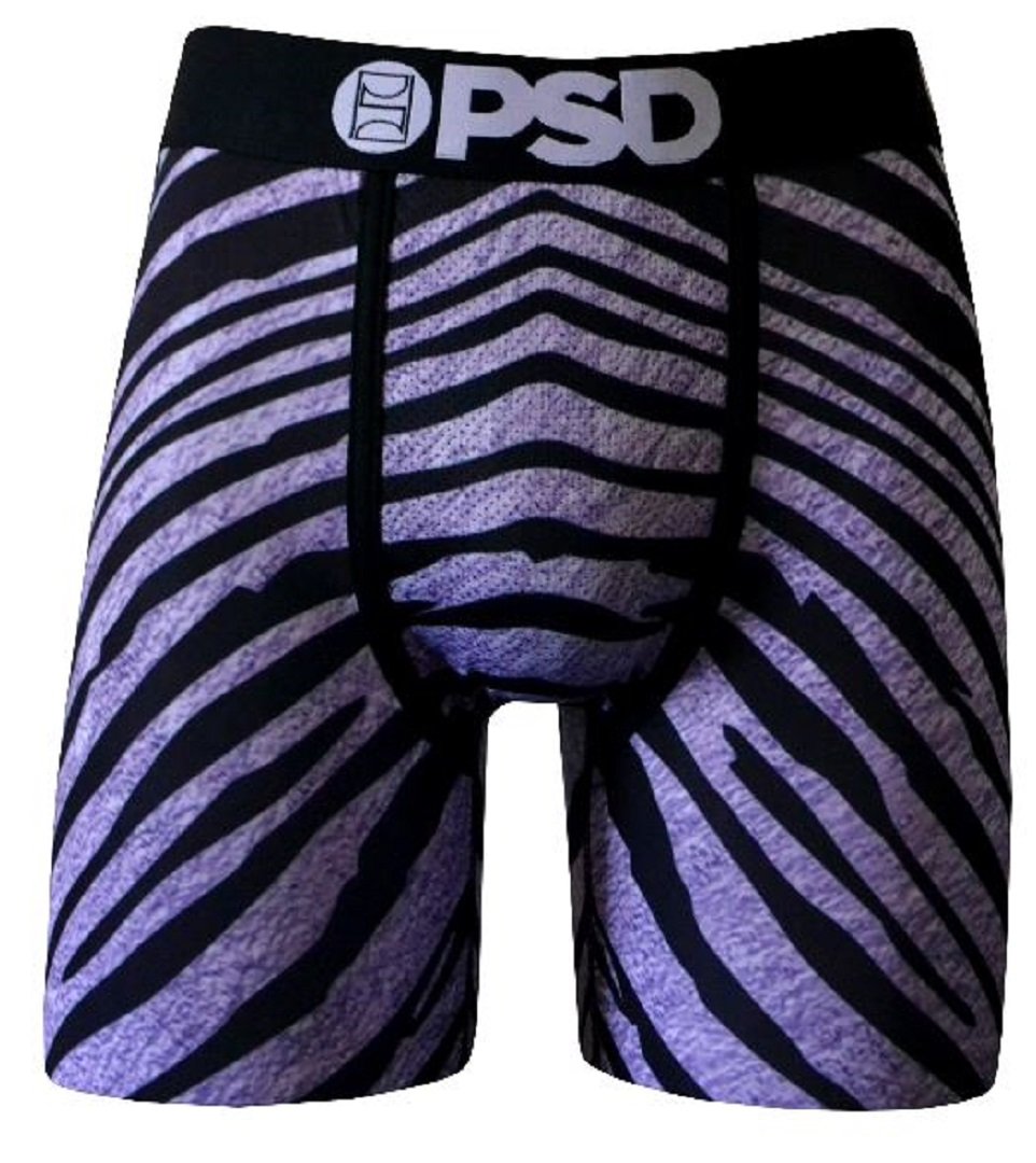 PSD Mens PSD (White) Raiders Zebra Boxer Briefs 2XL