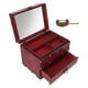 thumbnail image 3 of Caja De Almacenamiento De Madera, Accesorio De Escritorio Rústico Decorativo, Caja De Almacenamiento De Madera, Soporte Pequeño Con Cerradura Para Relojes ANGGREK BF1413, 3 of 8