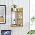 thumbnail image 2 of Danya B. Seville Dynamic Utility Ledge Wall Shelf - Chestnut, 2 of 11