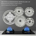 Upgrade Cooker Hat Set Oven Gas Hob Burner Crown Flame Cap Cover for