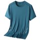 thumbnail image 3 of Ceisia Men's Slim Fit Short Sleeve Crew Neck Quick-Dry Athletic T-Shirt with Reflective Strips Blue XXXXXL Gifts, 3 of 8
