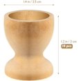 thumbnail image 4 of 10 piezas de hueveras de madera fiesta de Pascua de primavera sin pintar portahuevos de Pascua soporte de madera para huevos para niños DIY pintura artesanía suministros hogar cocina, 4 of 5