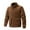 Coffee, variant on CHEEREAM Men's Corduroy Trucker Jacket Full Zip Up Lapel Fleece Sherpa Lined Oversized Coats Warm Winter Outdoor Thicken Outwear Army Green 3XL