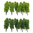thumbnail image 1 of Pagoda Trees Model Train Railroad Scenery 1:150 20pcs Dark and Light Green, 1 of 6