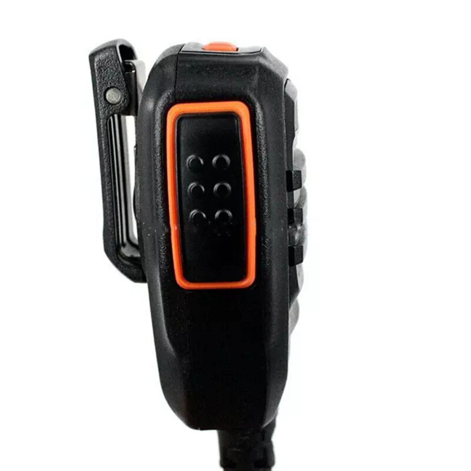 Waterproof Speaker Mic IP54 Rated Quality Audio, 360° Rotating Clip for Security Personnel