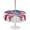 Red, Blue, White, variant on Outdoor Tablecloth with Umbrella Hole for Patio/Picnic/Party/Camping, Patriotic USA Flag Waterproof Table Cloth Square Cover Washable, Independence Day Firework Red Striped (54"x 54")