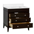 thumbnail image 2 of Eleanor 36" Bathroom Vanity with Chocolate Cabinet and Quartz Top, 2 of 6