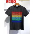 thumbnail image 3 of Camiseta con estampado de moda Neutral para hombre y mujer, Tops elásticos de manga corta Harajuku, camiseta femenina de dibujos animados, camisetas de gran tamaño, 3 of 5