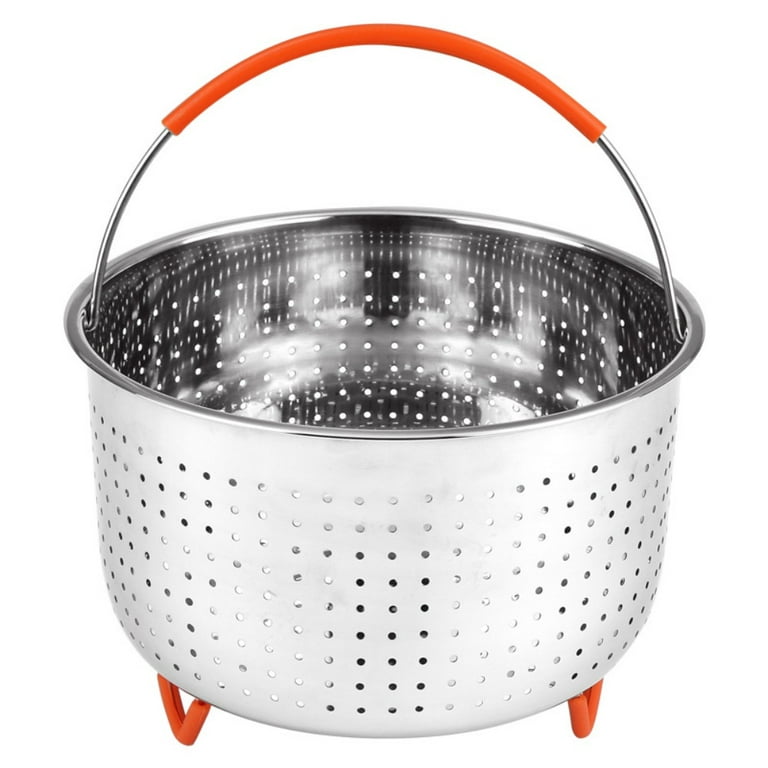High Quality for 3/6/8 Qt Instant Pot 304 Stainless Steel With Silicone  Feet Cookware Cooker Accessories Steamer Basket Kitchen Food Strainer 3L 