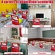 thumbnail image 4 of Organizador de respaldo de silla rojo con bolsillo de almacenamiento de 19 x 16,5 pulgadas, con ranura para etiqueta de nombre, para estudiantes, con múltiples bolsillos, 4 of 9