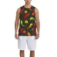 thumbnail image 6 of Rocae Chili2 for Men's Basketball Jersey Lightweight and Breathable Athletic Tank Top,Quick-Drying Sports Jersey, 6 of 9