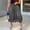 Gray, variant on Jesvior Women'S High Waisted Elastic Waist Capri Jeans Casual Stretchy Denim Cropped Pants with Wrinkle Hem for Summer Spring
