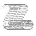 thumbnail image 1 of IMENGL Liquidation! Crochets Delayuji pour Suspendre des Crochets pour Ornements de Noël – Parfaits Cintres pour Ornements Crochets Rouges pour Ornements pour Décoration d'Arbres de Noël Taille Unique Argent, 1 of 8