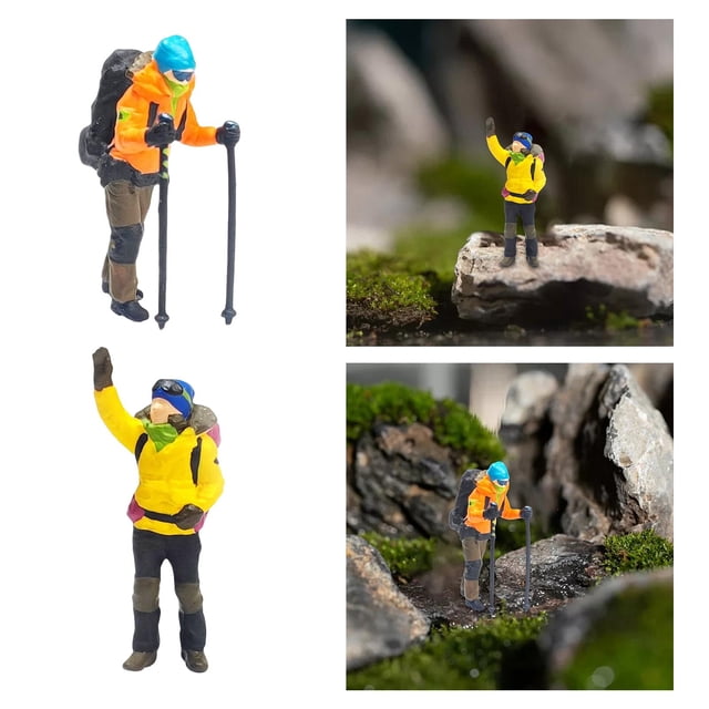 2 uds resina 1/64 figuras de s escaladas Mini modelo de s para decoración de diseño perfke Figuras de personas