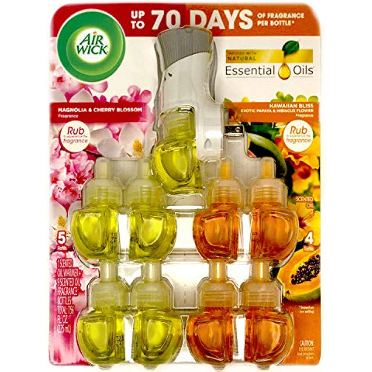 Air Wick Scented Oil Warmers Hawaiian Bliss And Magnolia Cherry Blossom