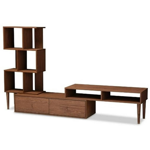 Allora Entertainment Center in Dark Walnut