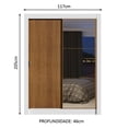 thumbnail image 3 of Ropero Closet Madesa Dallas Plus 2 Puertas Corredizas con Espejo 4 Cajones BM, 3 of 5