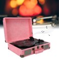thumbnail image 3 of Record Player With Speakers, Portable  5.0 3-Speed Turntable Phonograph Player, Professional 33/45/78 Rpm Supports Headphone Socket Suitcase Vinyl Record Player, 3 of 8