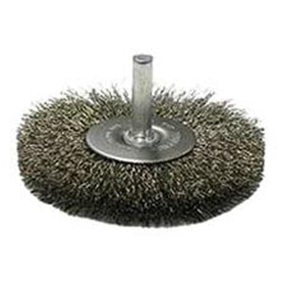 (10/Box) 3" Radial Wire Wheel .014 Ss 1/4" Stem