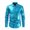 Blue, variant on XDZJLR Mens Dress Shirt Sparkly Bright Button Up Shirt Clothing Lapel Bright T Shirt For Disco Party Nightclub Prom L