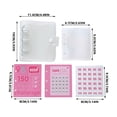 thumbnail image 2 of PEONAVET Storage Album Vertical Deposit Savings This Three-hole Iron Clip Storage Album PVC Loose-leaf Book Small Card Book, 2 of 6