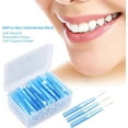thumbnail image 4 of Fine Interdental Brushes 60 pieces dental floss stick refills, reusable interdental brushes for deep oral cleaning and health care, 4 of 4