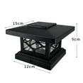thumbnail image 1 of Lámpara de columnas de luz de poste solar Lámparas de cerca LED solares impermeables para exteriores para jardín y calle, 1 of 9