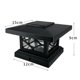 thumbnail image 3 of Lámpara de columnas de luz de poste solar Lámparas de cerca LED solares impermeables para exteriores para jardín y calle, 3 of 8