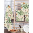 thumbnail image 4 of Spring Botanical Kitchen Dish Towels for Drying Dishes Set of 3, Country Farmhouse Wildflower Watercolor Waffle Weave Microfiber Hand Tea Bathroom Towels Quick Dry & Absorbent Towel 15.7x23.6, 4 of 7