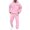 A266-Light Pink, variant on Men's Relaxed Fit Sweatsuit Set Mens Tracksuit 2 Piece Outfits Casual Sweat Suits For Men Fall Winter Hoodies Athletic Outfits Set Fall Fashion Zip Jacket