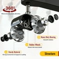thumbnail image 5 of HOLKIE Office Chair Wheels Replacement Casters,5Pack 2inch Heavy Duty Rubber Smooth & Quiet Rolling Casters Wheels,Gray, 5 of 10