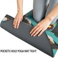 thumbnail image 3 of Bernese Mountain and Flower Hot Yoga Mat Towel Non Slip for Hot Yoga - Quick-Drying Yoga Mat Cover with 4 Corner Pockets with Travel Bag - Hot Yoga Towel Non Slip 74"x26", 3 of 6