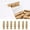 A, variant on HPDL 50pcs Mini Wooden Clip Gold Silver Black Christmas Photo Wall Mini Wood Clip 2535mm Wooden Environmental Small Clothespin