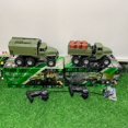 Remote control military truck model children electric car model pickup