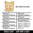 thumbnail image 2 of Cougar Head Mountain Lion Puma Wood Mini Charms Shapes DIY Craft Jewelry - No Hole - 20mm (15pcs), 2 of 7